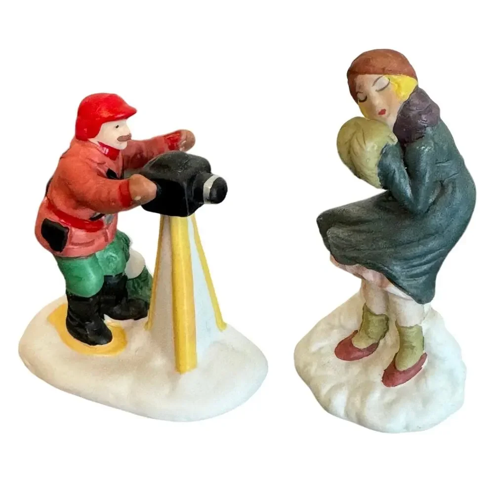 Vintage Village Collectable Holiday Figurine Decor Bundle‎